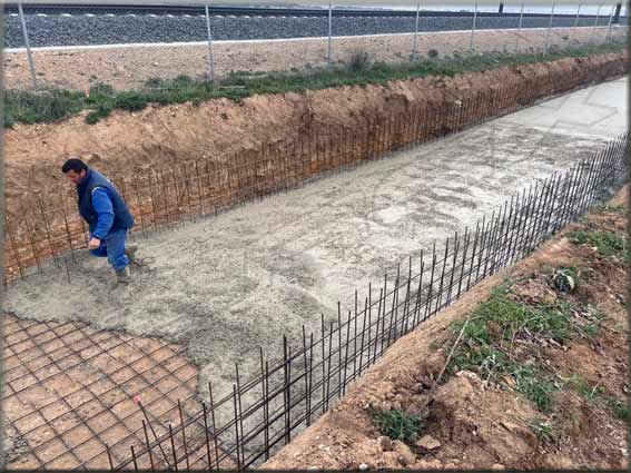 Hormigonado de canalización